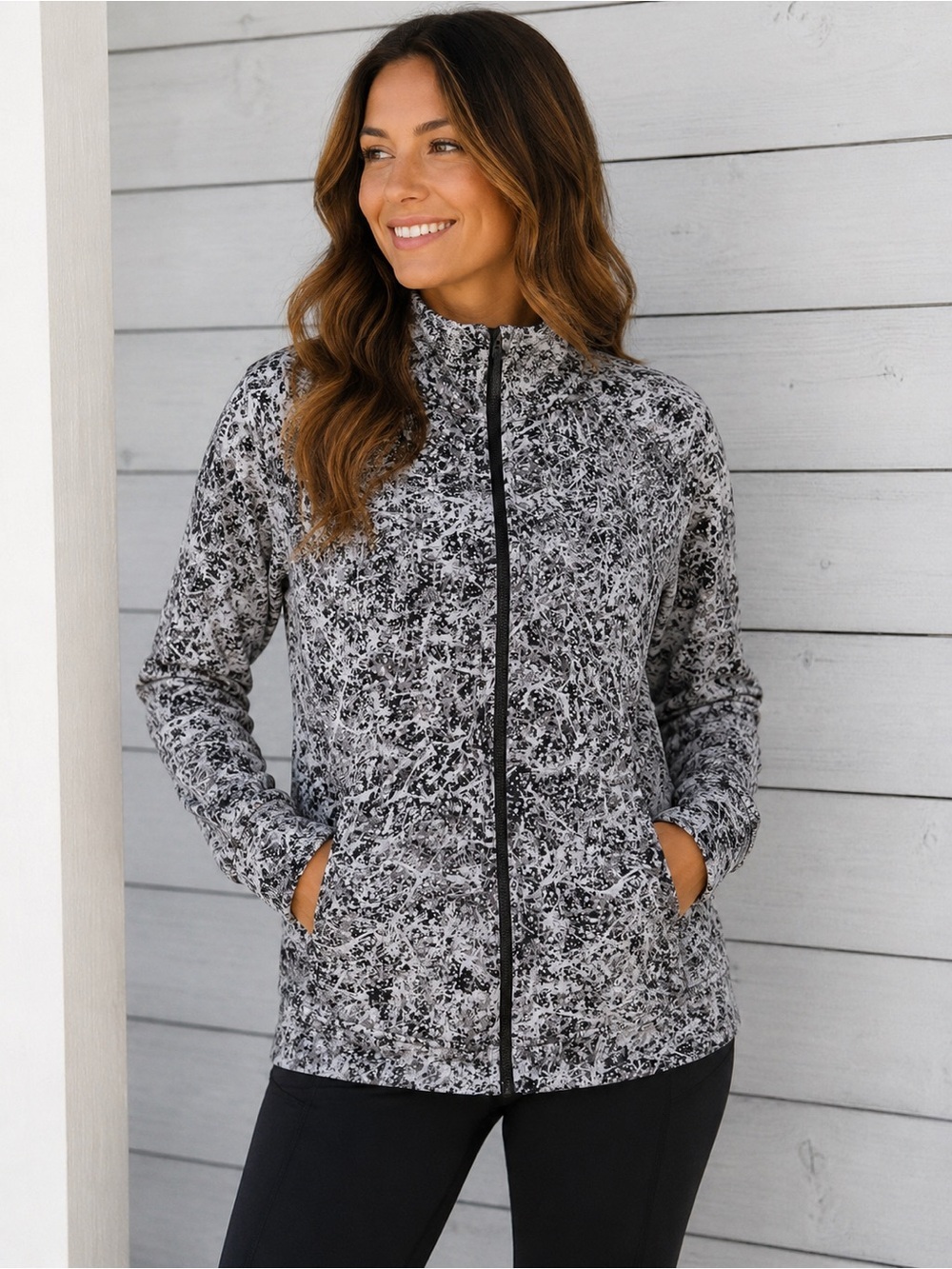Lululemon Athletica Full-Zip Hooded Activewear Jacket - size 6
